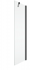Ronal ścianka boczna 75x198,4 cm, szkło przezroczyste, profile BLACK LINE czarny mat SOLT107500607
